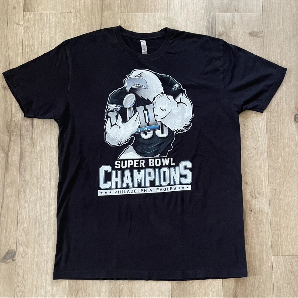 2016 NFL Super Bowl LII 52 Philadelphia Eagles Champions Hurts Brown Vintage Tee